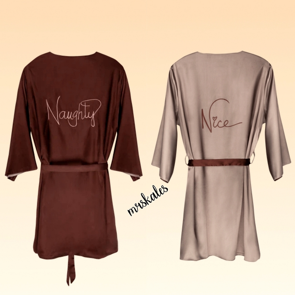 💥SALE💥Naughty Nude Reversible Robe - Picture 10 of 10